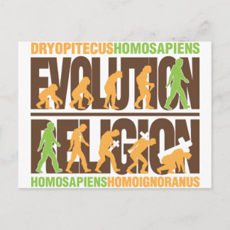 Religie versus ontwikkeling briefkaart