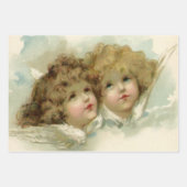 religie, Victoriaans Angels in de wolken Inpakpapier Vel (Voorkant 3)