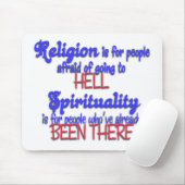 Religie VS-spiritualiteit Muismat (Met muis)