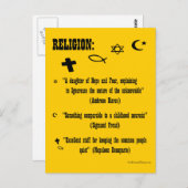 Religiedefinitie Briefkaart (Voorkant / Achterkant)