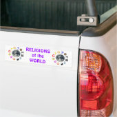 RELIGIES VAN DE WERELD BUMPERSTICKER (Op Truck)