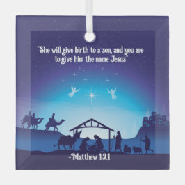 Religieus aangepaste kerst ornament