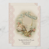 Religieus Baby shower Dank u  Bedankkaart (Voorkant / Achterkant)