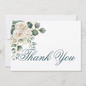 Religieus Dank u Foto Gouden Rozen Groen Kaart (Achterkant)