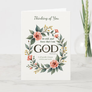 Religieus Denken Aan Jou Bijbel Bloemenkrans Kaart