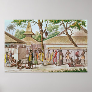 Religieus festival in Caieli, Buru-eiland Poster