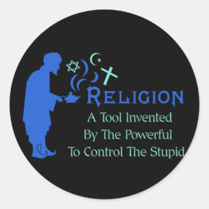Religieus gereedschap ronde sticker