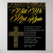 Religieus grafgedicht bord poster (Voorkant)