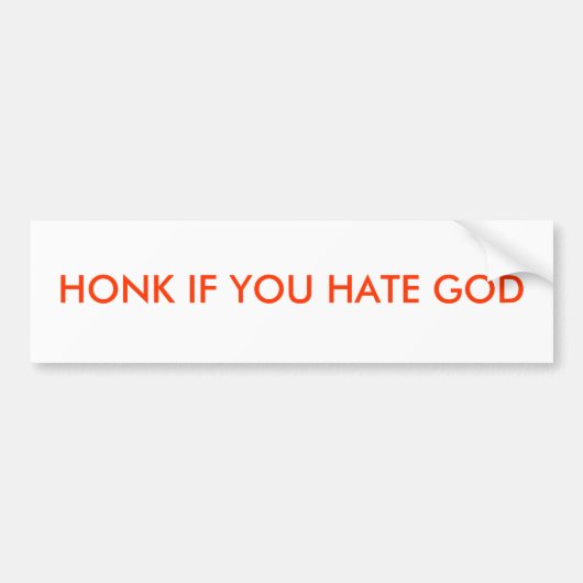 Religieus gratis bumpersticker (Voorkant)