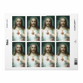 Religieus hart van Jesus Prayer Klassiek Etiket (Full Sheet)