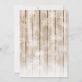 Religieus hout 3-fotokerstkaart (Achterkant)