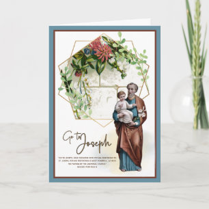 Religieus Jaar van St. Joseph Child Jesus Katholie Kaart