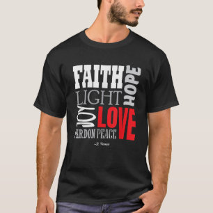 Religieus Katholiek Gebed Vredesgeschenk Sint Fran T-shirt