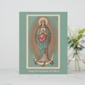 Religieus katholiek Mary Gepesterde echtgenoot & v (Staand voorkant)