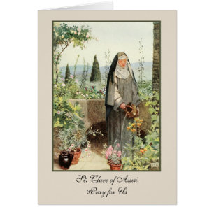Religieus katholiek Nun St. Clare of Assisi