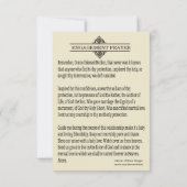 Religieus katholiek Verloving gebed (Achterkant)