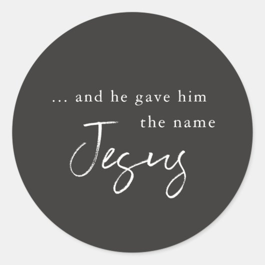 Religieus Kerst sticker (Voorkant)