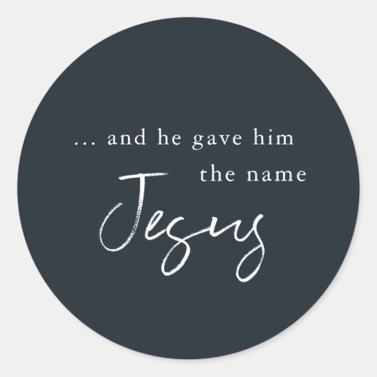 Religieus Kerst sticker (Voorkant)