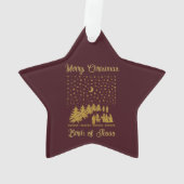 Religieus Kerstfeest, Geboorte van Jezus Ornament (achterkant)