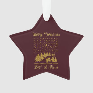 Religieus Kerstfeest, Geboorte van Jezus Ornament