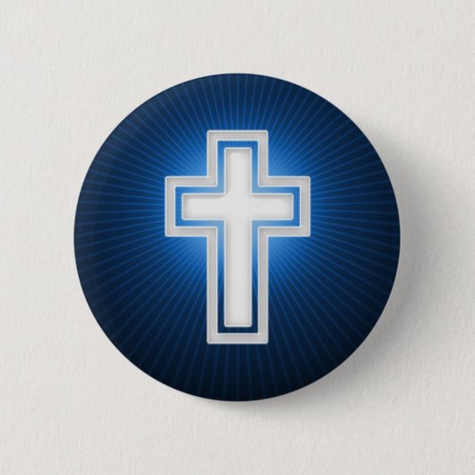 Religieus kruis | Christelijk Ronde Button 5,7 Cm (Voorkant)