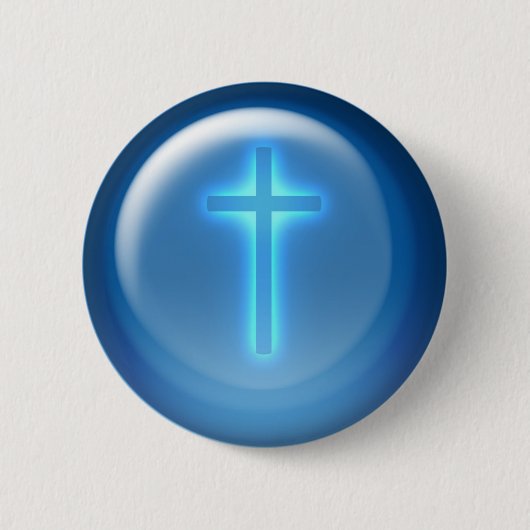 Religieus kruis | CHRISTELIJK Ronde Button 5,7 Cm (Voorkant)