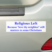 Religieus links bumpersticker (Op auto)
