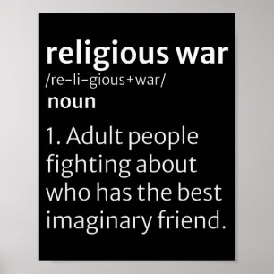 Religieus Oorlogswoordenboek Sarcastische Definiti Poster