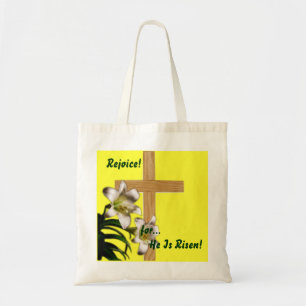 Religieus Pasen - Vreugde voor hem is gerezen - Ba Tote Bag