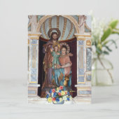 Religieus pictogram Baptisme uitnodiging (Staand voorkant)