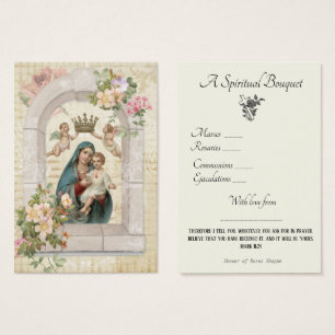 Religieus Spiritueel Boeket Gebed Heilige Kaart