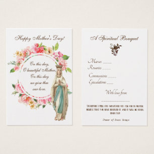 Religieus Spiritueel Boeket Gebed Heilige Kaart