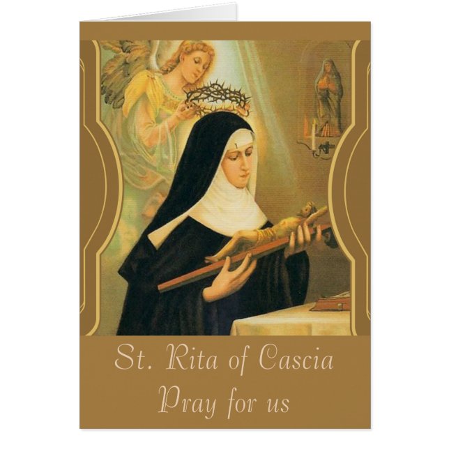  Religieus St. Rita Cascia katholiek gebed (Voorkant)
