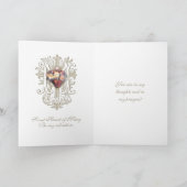 Religieus Vriendschapsgebed Maagd Maria Hart Kaart (Binnen)
