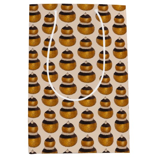 Religieuse Frans Choux Gebakroom Puff Dessert Medium Cadeauzakje (Voorkant)