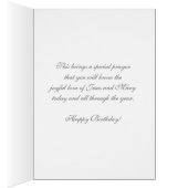 Religieux Anniversaire Vierge Marie Écriture de Jé (Intérieur (Droit))