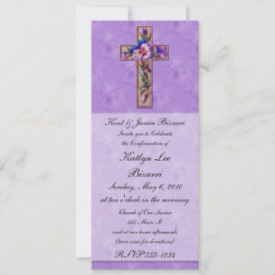Religieux, baptême, Faire-part de confirmation