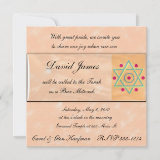 Religieux, Bar Mitzvah, Invitation Bat mitzvah