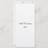 Religieux, barre Mitzvah, invitation de bat (Dos)