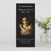 Religieux catholique Carte de remerciements de sym (Debout devant)