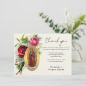 Religieux catholique Guadalupe Condolence Merci (Debout devant)