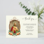 Religieux catholique Jésus Condolence Carte de rem (Debout devant)