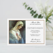 Religieux Catholique Vierge Marie Condolence Merci (Debout devant)
