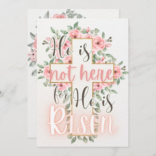 Religieux chrétienne, Écritures Carte de Pâques (Devant / Derrière)