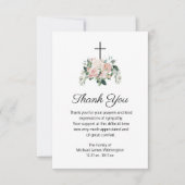 Religieux Christian rose Floral Merci (Devant)