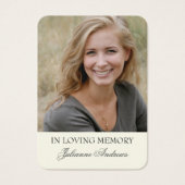 Religieux Jésus Funéraire Carte de prière (Devant)