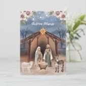 Religieux Jésus Nativité Cartes de Noël chrétienne (Debout devant)