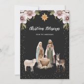 Religieux Jésus Nativité Cartes de Noël chrétienne (Devant)