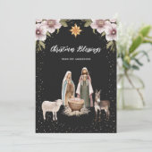 Religieux Jésus Nativité Cartes de Noël chrétienne (Debout devant)