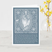 Religieux Sacré Coeur Jésus Carte de prière cathol (Fleur jaune)